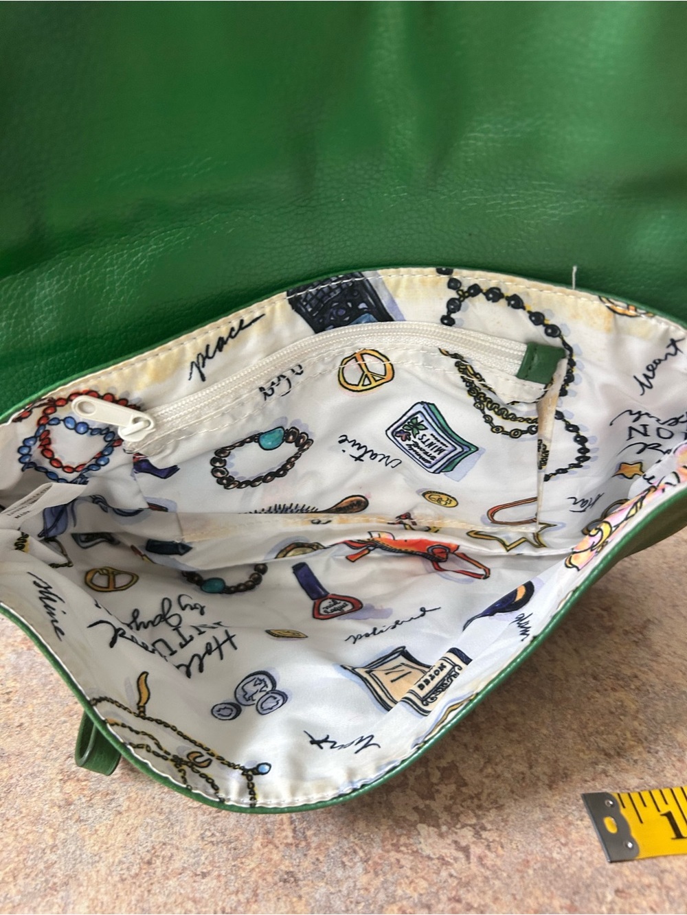 Hollywood Intuition by Jaye Hersh Grern Faux Leather Purse or Clutch - Picture 4 of 8